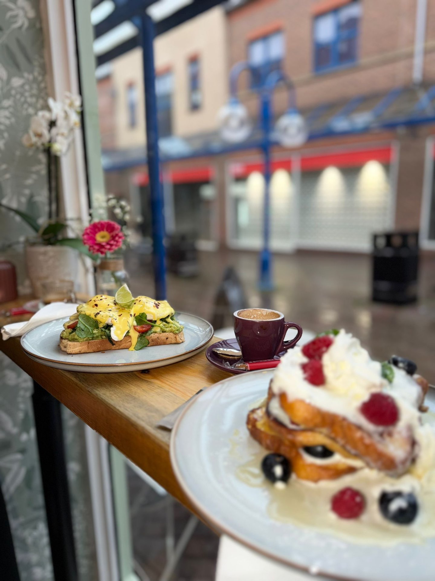 Brunch by the window
