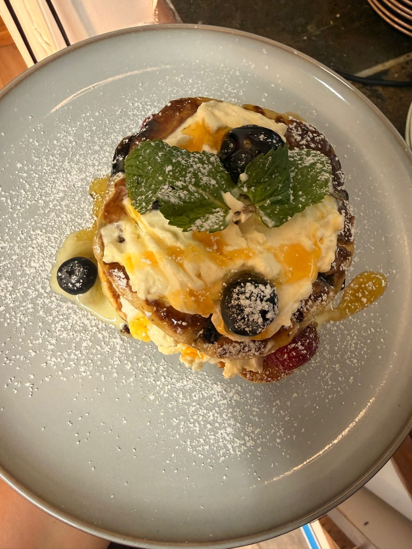 Lemon berry pancakes